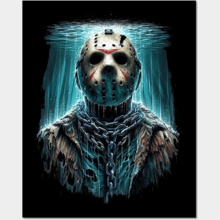 Jason Voorhees Underwater T-Shirt Posters and Art